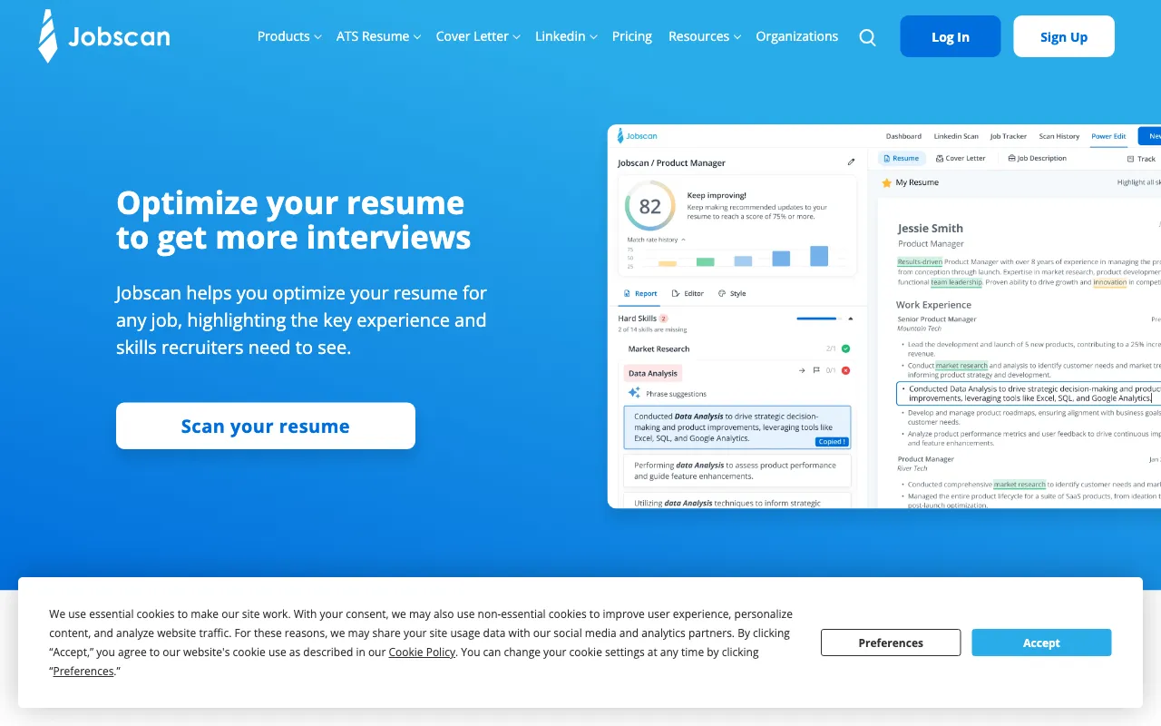 jobscan screenshot