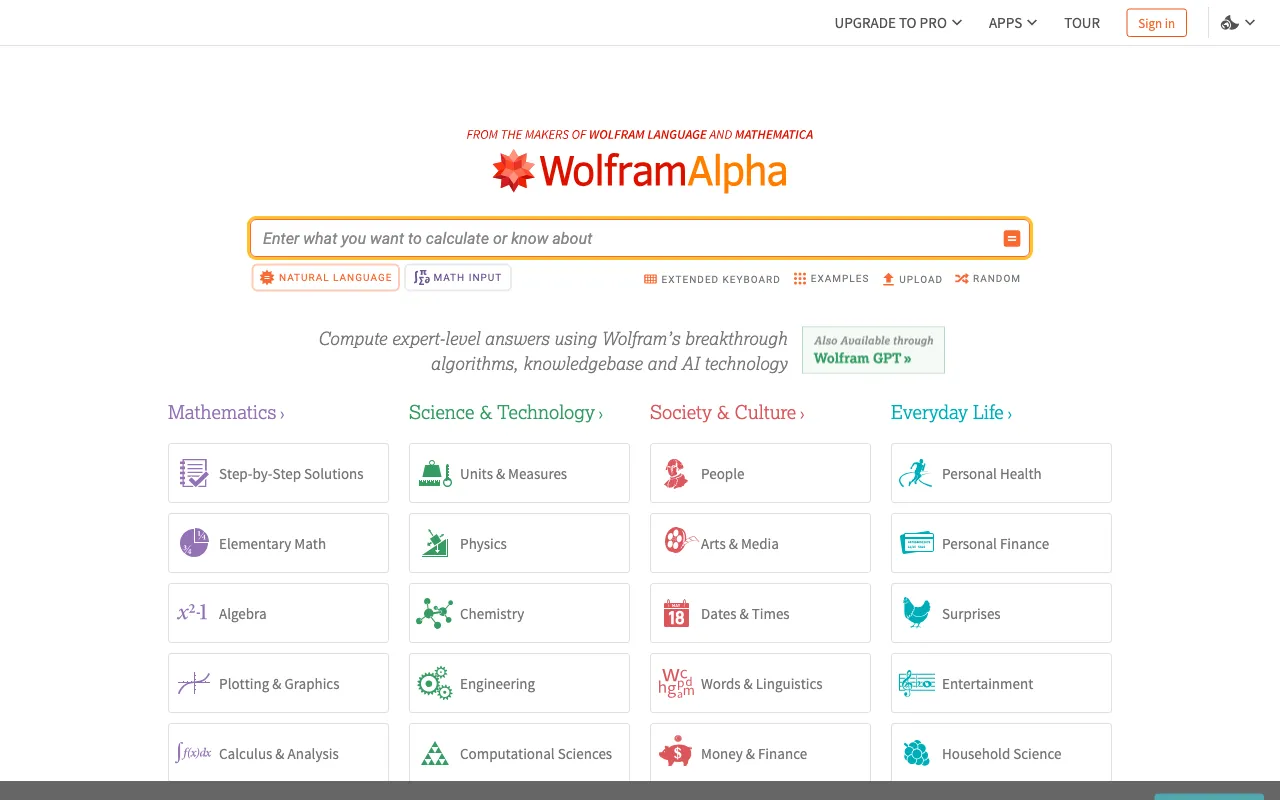 wolframalpha screenshot